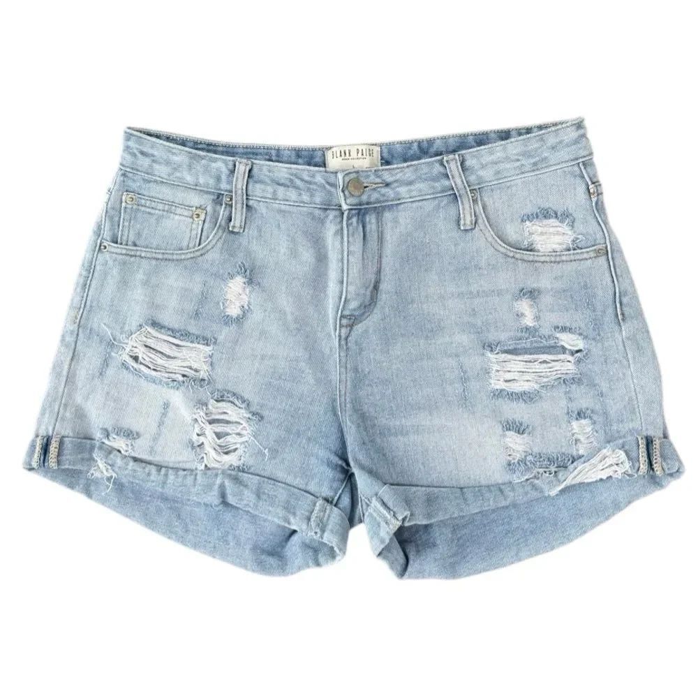 Blank Paige Denim Women's Distressed Jean Shorts 100% Cotton Size Large